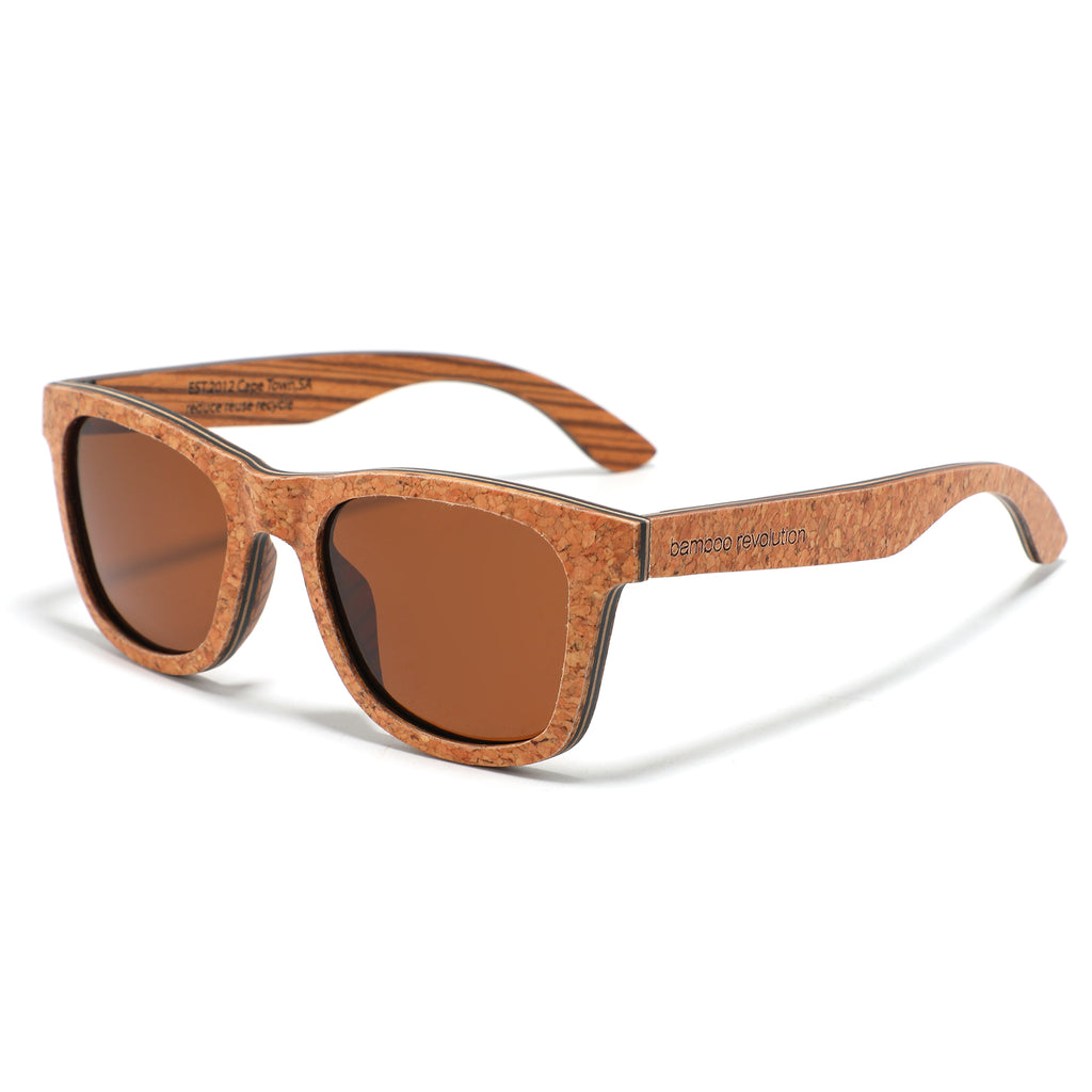 The Alt. Range - Polarized Sunglasses - Cork, brown lens