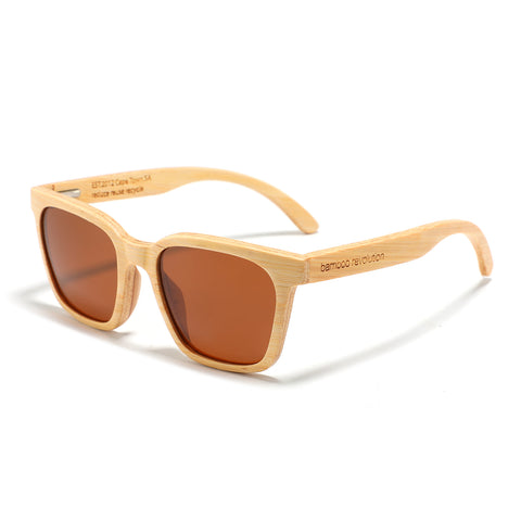 The Edge - Polarized Sunglasses - Bamboo, brown lens
