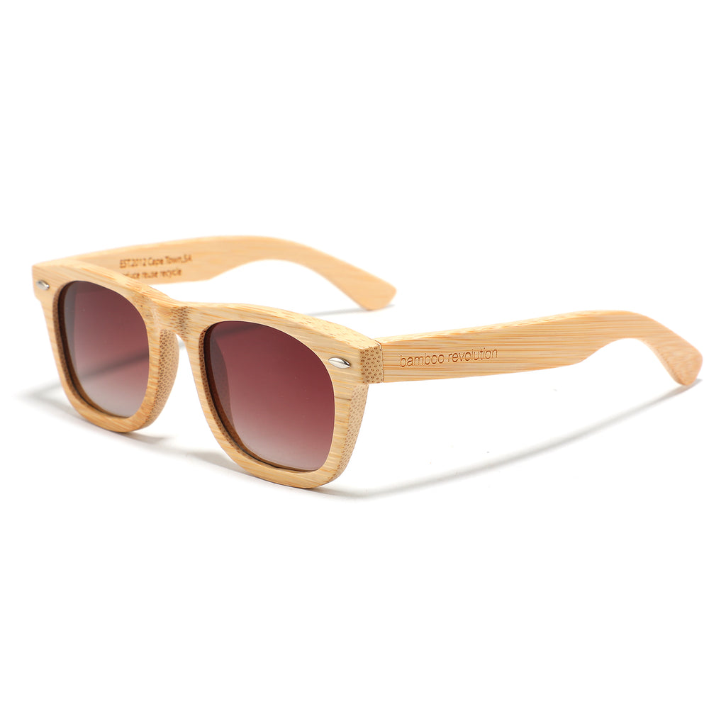 The Rise - Polarized Sunglasses - Bamboo, brown lens
